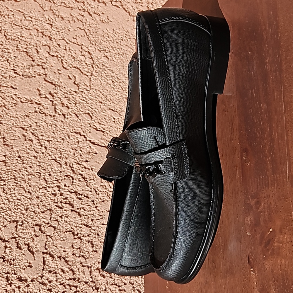 Guess Black Ciflin Loafers Dress Shoes Slip-On Size 10M - Picture 10 of 13